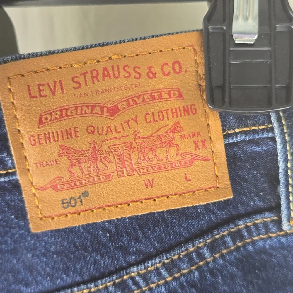 Levi's 501® Original High Rise Mid-Thigh Womens Shorts Size 24 = 0 - 00 NWT - Picture 15 of 16